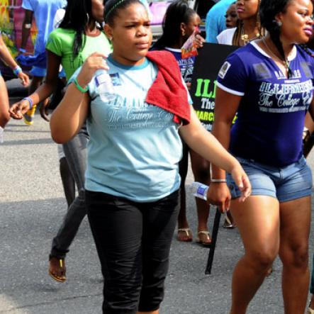 Winston Sill / Freelance Photographer
UWI Carnival Road March, held on the Ring Road UWI, Mona on Saturday March 16, 2013.