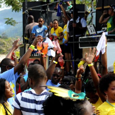 Winston Sill / Freelance Photographer
UWI Carnival Road March, held on the Ring Road UWI, Mona on Saturday March 16, 2013.