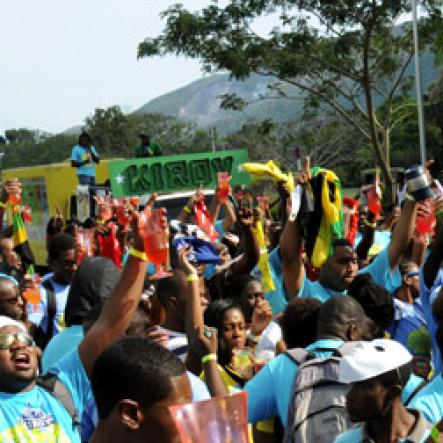 Winston Sill / Freelance Photographer
UWI Carnival Road March, held on the Ring Road UWI, Mona on Saturday March 16, 2013.