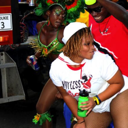 Winston Sill / Freelance Photographer
University of the West Indies (UWI) Carnival  Road Parade, with the theme "Birds of a Feather", held on the Ring Road, Mona Campus on Saturday March 19, 2011.