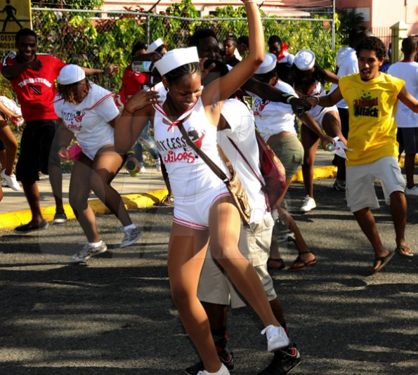 Winston Sill / Freelance Photographer
University of the West Indies (UWI) Carnival  Road Parade, with the theme "Birds of a Feather", held on the Ring Road, Mona Campus on Saturday March 19, 2011.