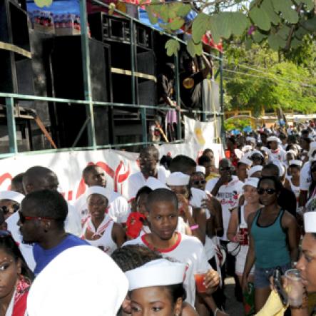 Winston Sill / Freelance Photographer
University of the West Indies (UWI) Carnival  Road Parade, with the theme "Birds of a Feather", held on the Ring Road, Mona Campus on Saturday March 19, 2011.