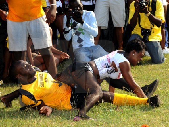 Winston Sill / Freelance Photographer
University of the West Indies (UWI) Carnival  Road Parade, with the theme "Birds of a Feather", held on the Ring Road, Mona Campus on Saturday March 19, 2011.