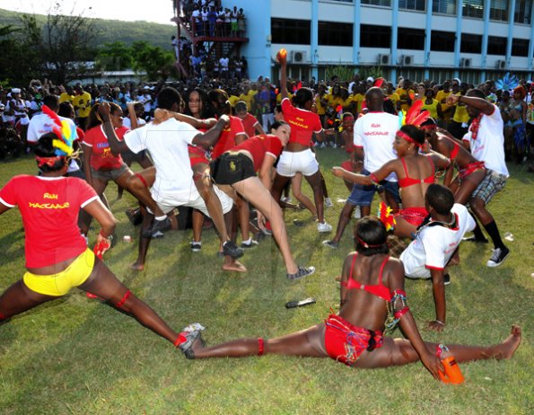 Winston Sill / Freelance Photographer
University of the West Indies (UWI) Carnival  Road Parade, with the theme "Birds of a Feather", held on the Ring Road, Mona Campus on Saturday March 19, 2011.