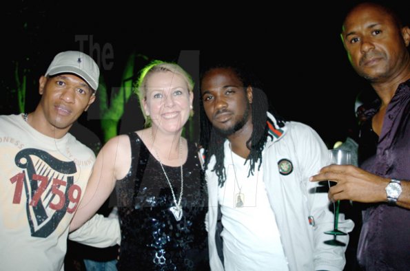 Winston Sill / Freelance Photographer
                                                                                      Gary Dixon, Brand Manager, Guinness, Maugerite Cremin, Northlac Communications Director, Diageo and singer I-Octane hang out at Wet Sundazes 1st Anniversary Party, held at Hillview Avenue, off Eastwood Park Road on Sunday night March 28, 2010.