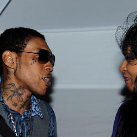 Winston Sill / Freelance Photographer
Youth View Awards Show and Presentation, held at the National Indoor Sports Centre (NISC), Stadium Complex on Saturday night February 5, 2011. Here are Vibes Kartel ??? (left); and Kim Lee (right).